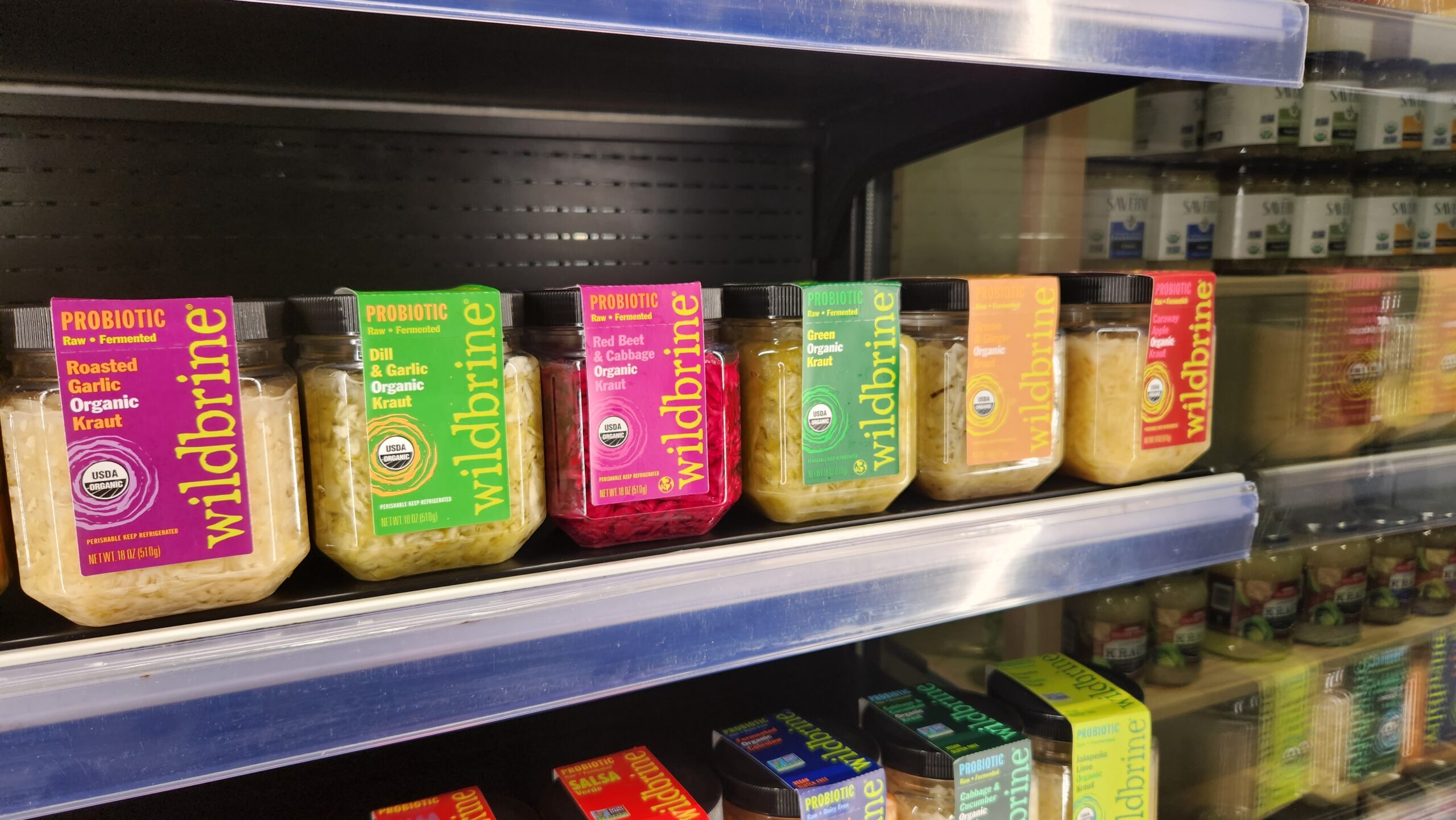 fermented foods on shelf